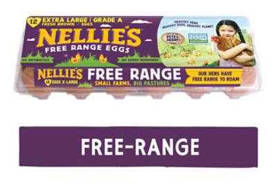 Nellies Eggs Free Range Extra Large Brown - 12 Count