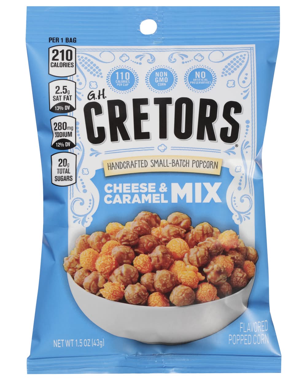 G.H. Cretors Cheese & Caramel the Mix Popped Corn (1.5 oz)