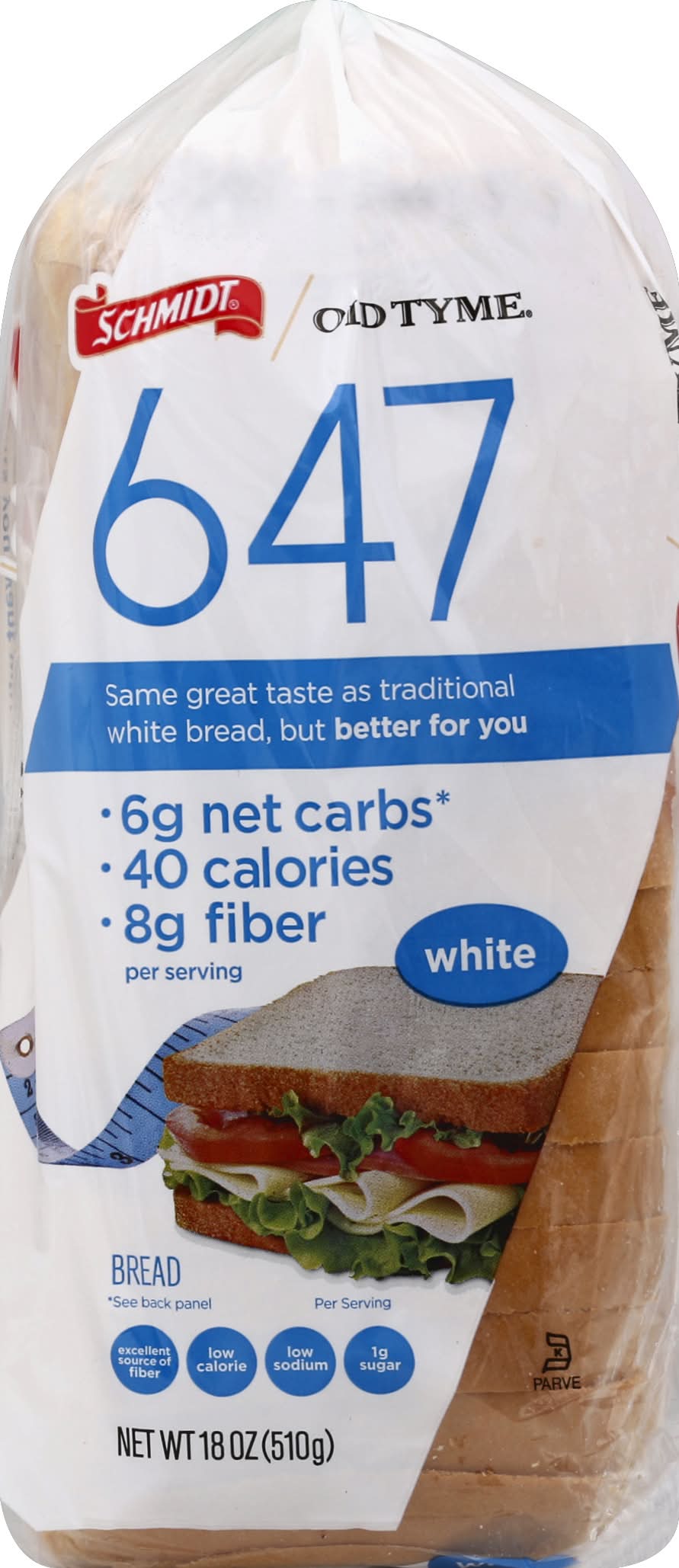 Schmidt Old Tyme 647 White Bread Sliced (18 oz)