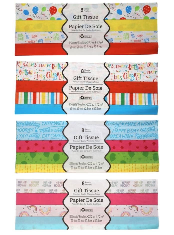 Giftwrap Tissue Paper, 20x20 in (8 ct)