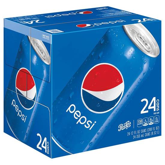 Pepsi Cola Soda (24 x 12 fl oz)