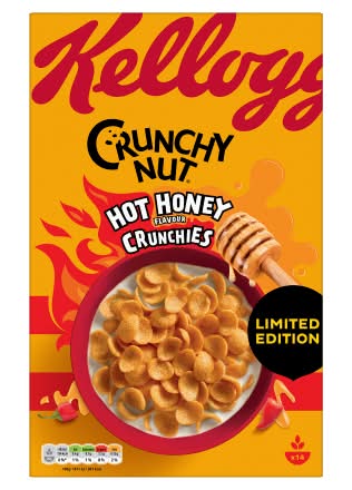 Kellogg's Hot Honey, Limited Edition Crunchy Nut (420g)