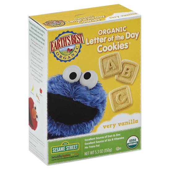 Earth's Best Letter Of the Day Organic Vanilla Cookies