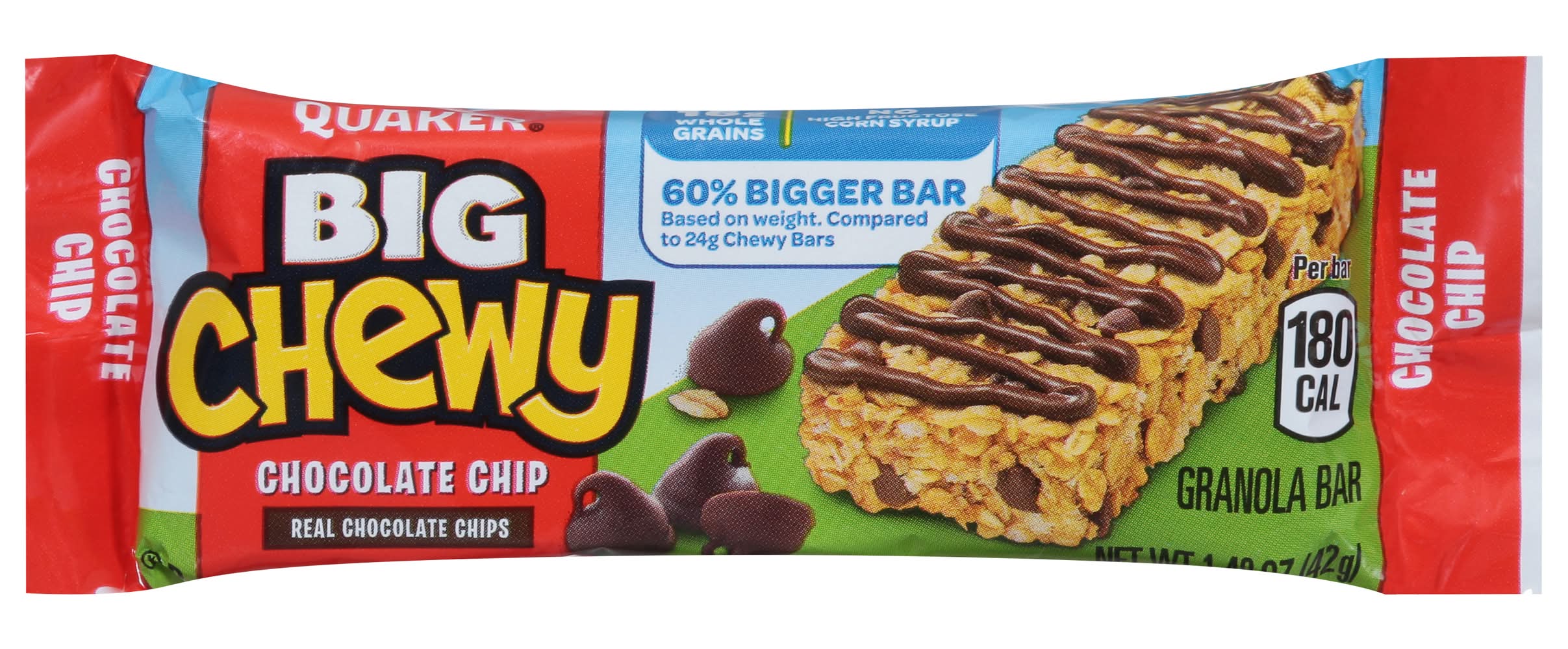Quaker Big Chewy Granola Bar, Chocolate Chip (1.48 oz)