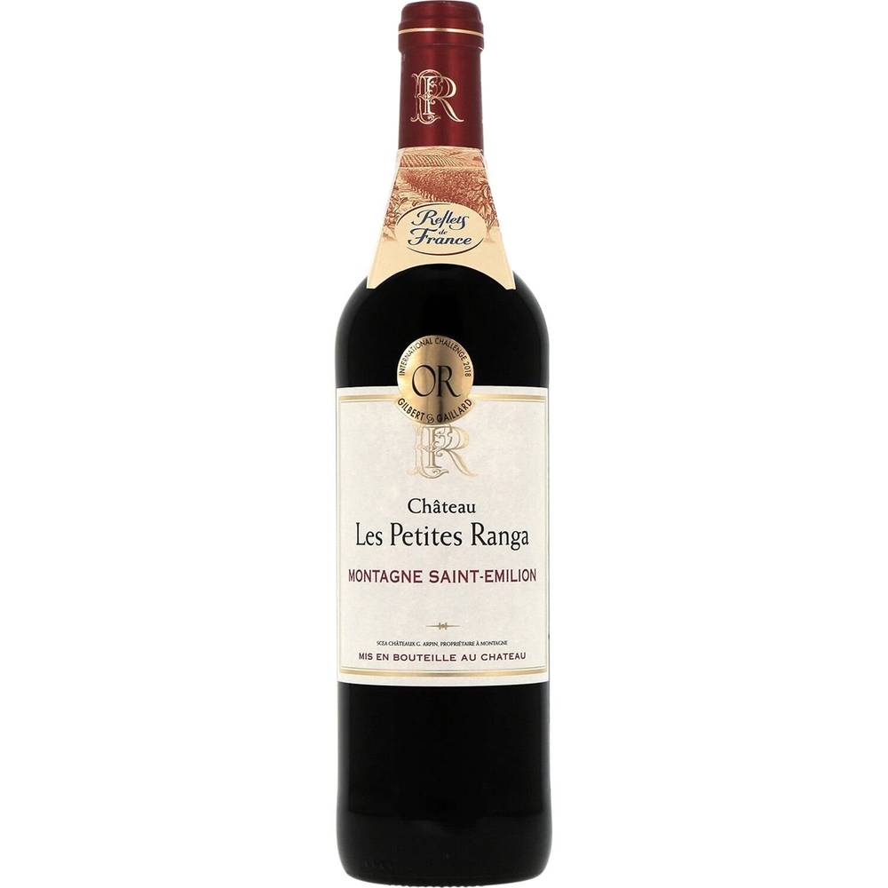 Reflets de France - Vin rouge Bordeaux montagne saint emilion chateau les petites ranga (750 ml)