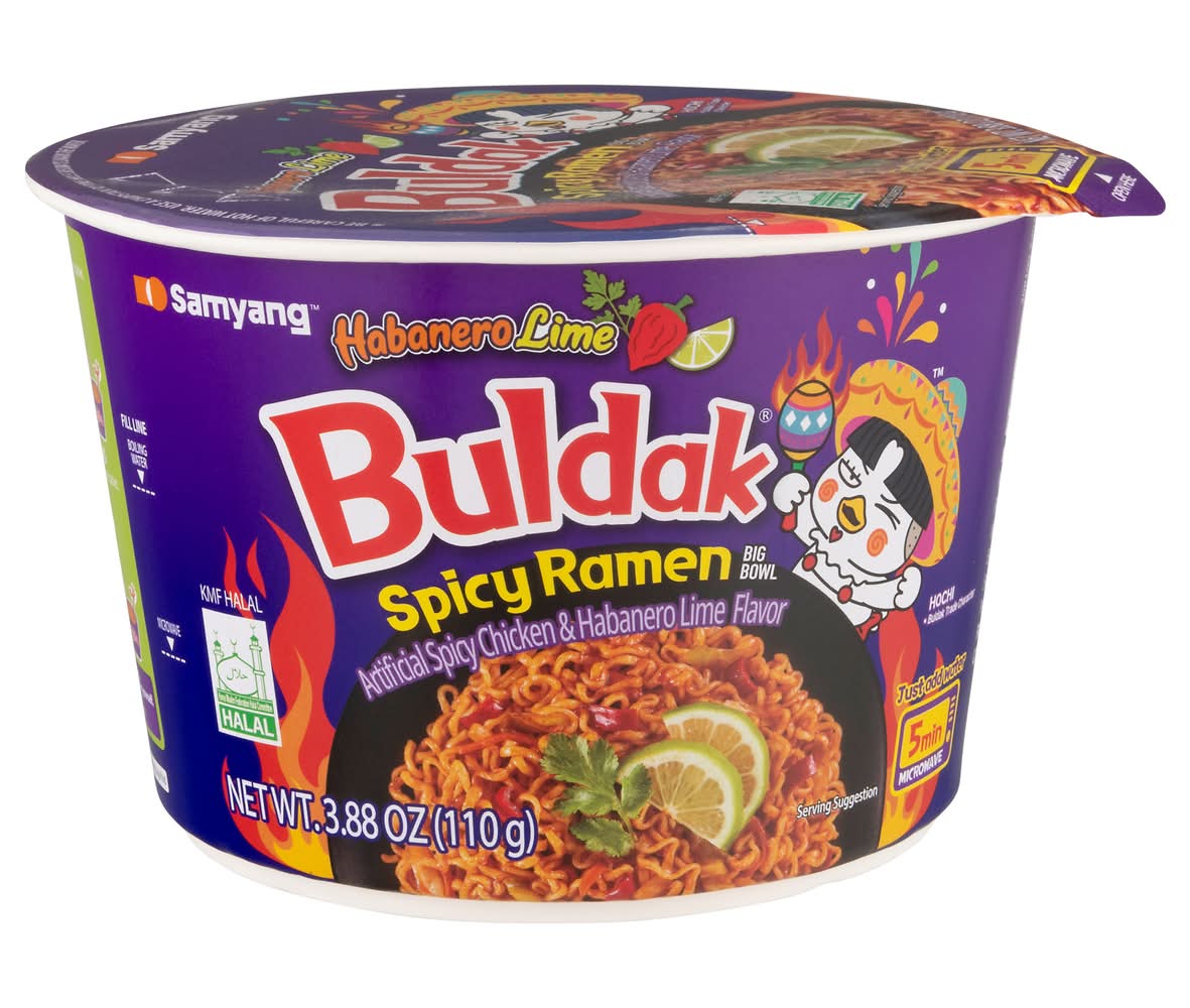 Samyang Buldak Habanero Lime Ramen, Spicy Chicken (3.88 oz)