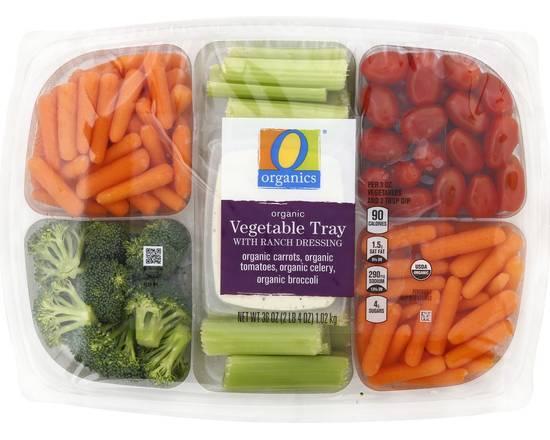 Order O Organics · Organic Vegetable Tray with Ranch Dressing (36 oz) food online from Safeway store, Butte on bringmethat.com