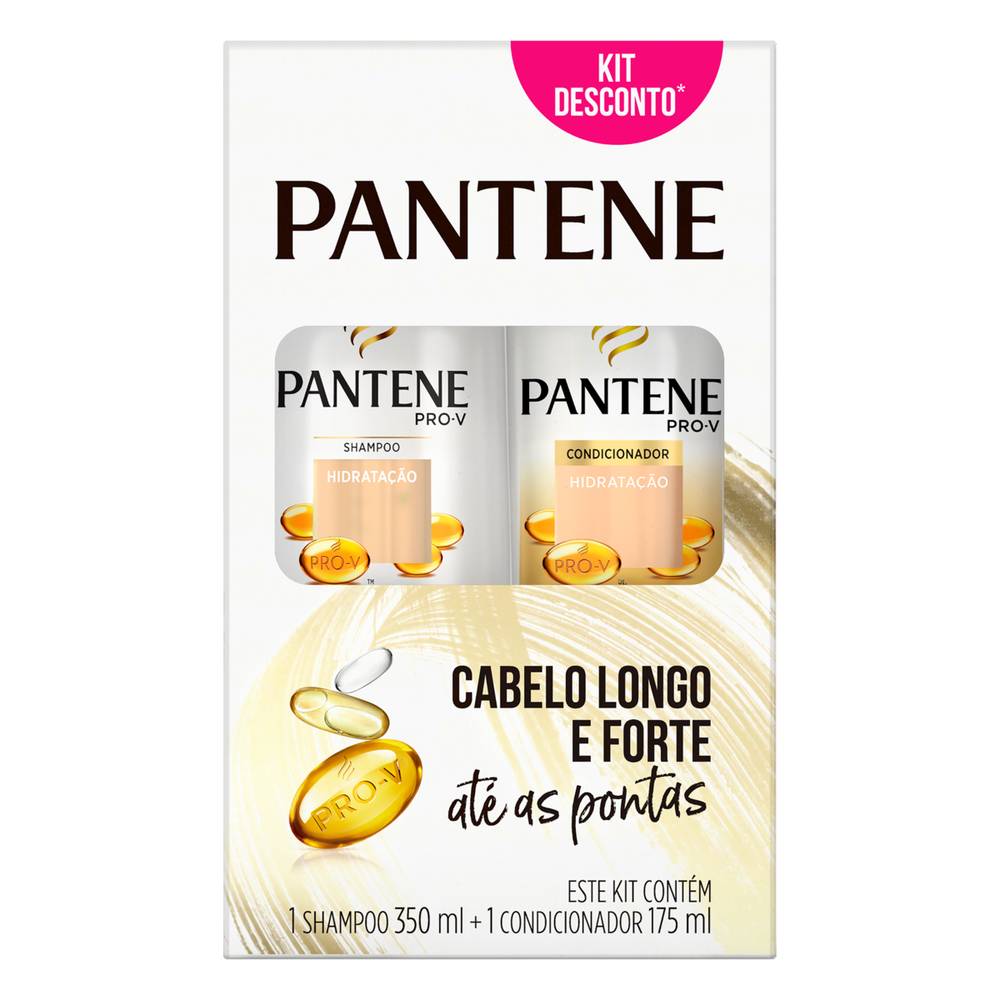 Pantene kit pro-v hidratação shampoo 350 ml +  condicionador 175 ml (2 itens)