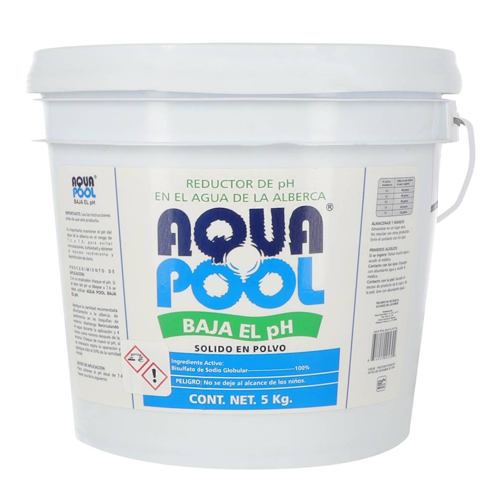 Aqua pool reductor de ph 5 en polvo (bote 5 kg)