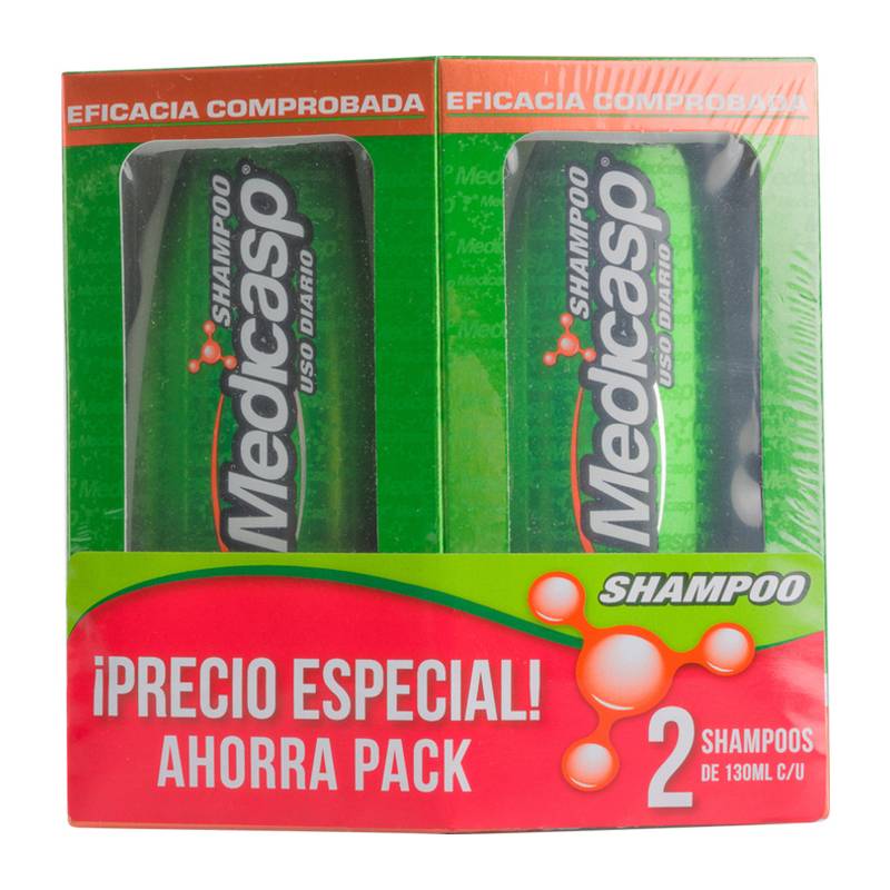 Medicasp pack shampoo anticaspa (2 pack, 130 ml)