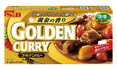 Ｓ＆Ｂ ゴールデンカレー 中辛 (198g)
