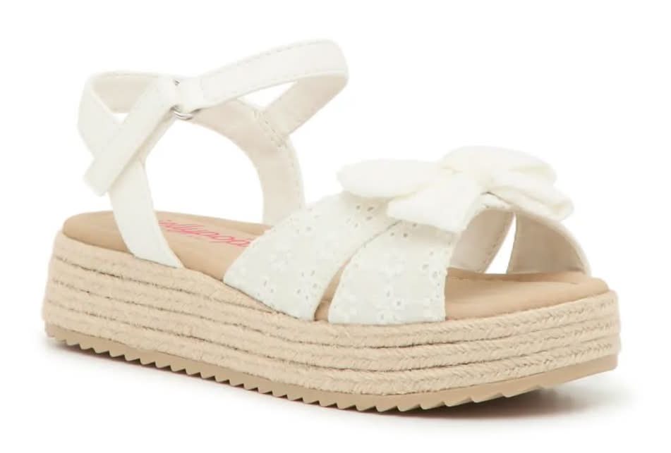Jellypop Abiona Espadrille Platform Sandal - Kids' (White Medium - 1 Youth)