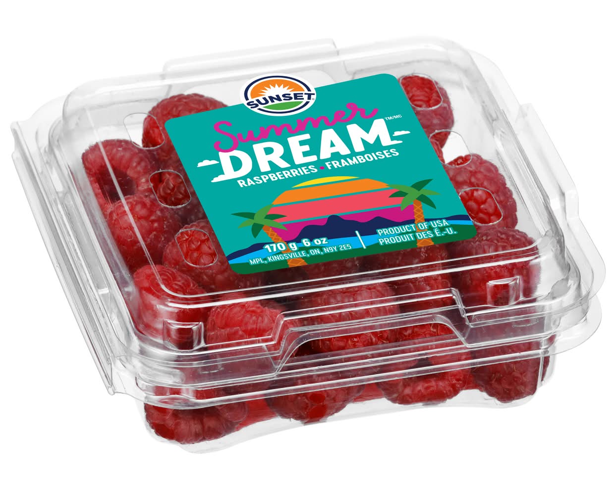 Sunset Summer Dream Raspberries (6 oz)