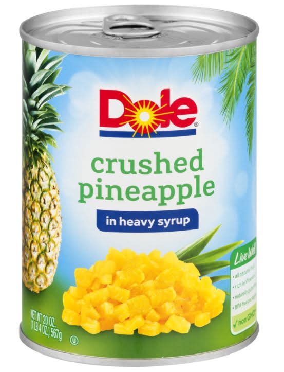 Dole Crushed Pineapple in Heavy Syrup (20 oz)