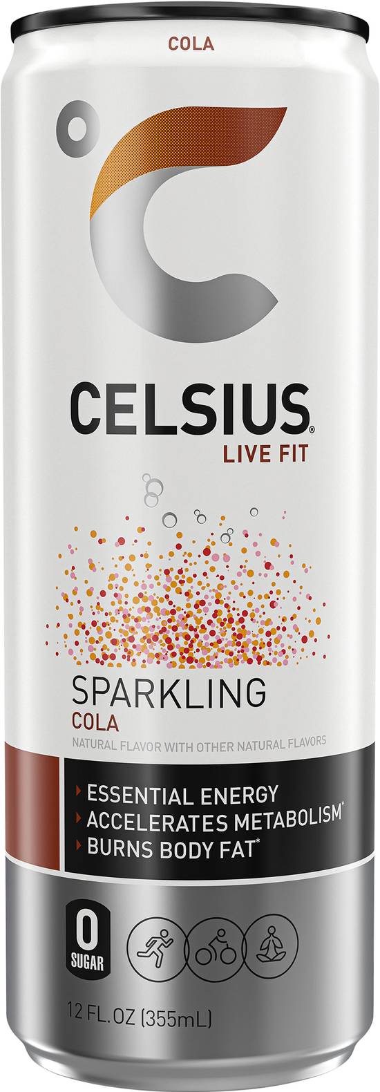 Celsius Live Fit No Sugar Sparkling Cola Energy Drink (12 fl oz)