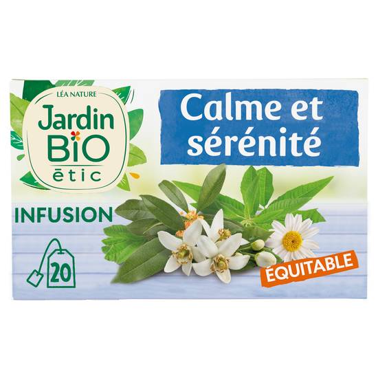 Léa Nature - Jardin bio étic infusion en sachets calme et serenite bio (30  g), Delivery Near You