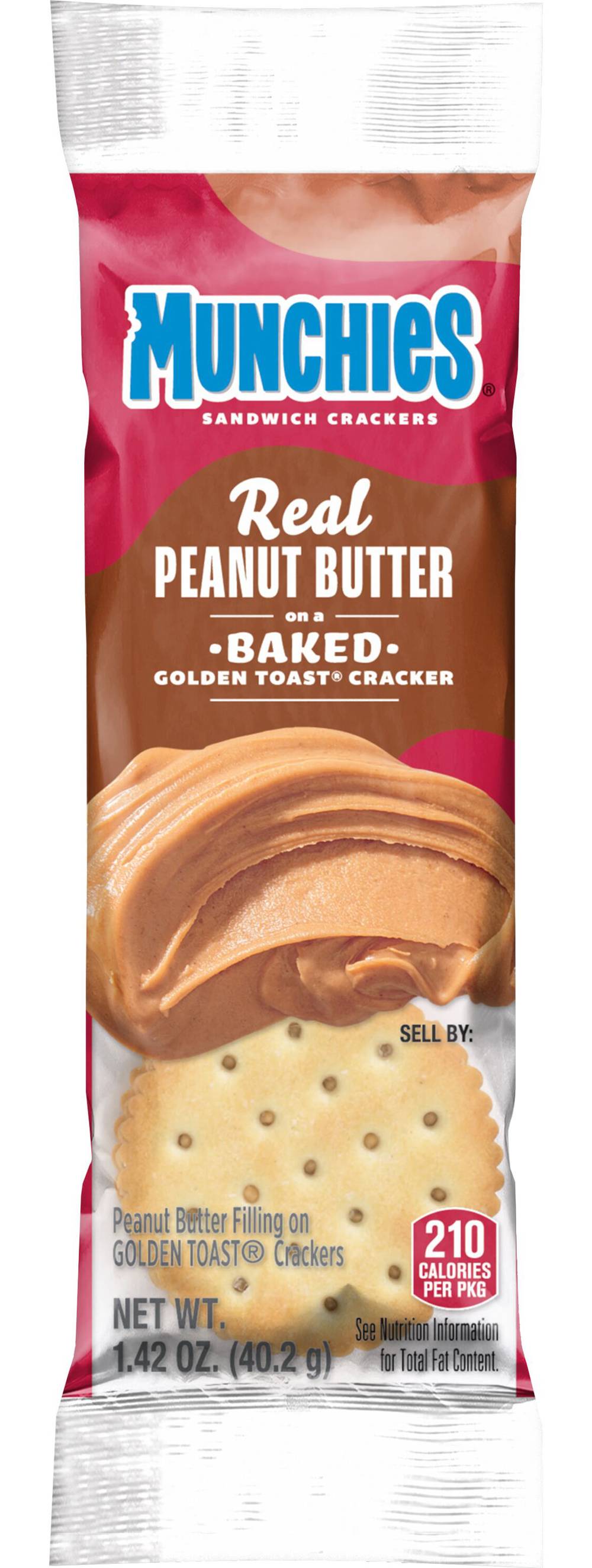 Munchies Sandwich Crackers, Peanut Butter (1.42 oz)
