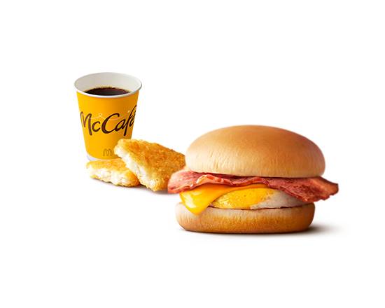 ベーコンエッグマックサンド セット Bacon Egg McSandwich Set