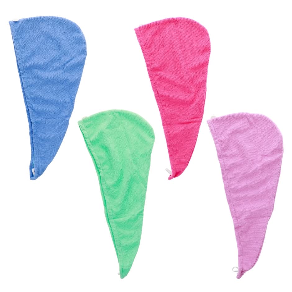 April Bath & Shower Microfiber Hair Wrap, Assorted Colors, 1-ct.