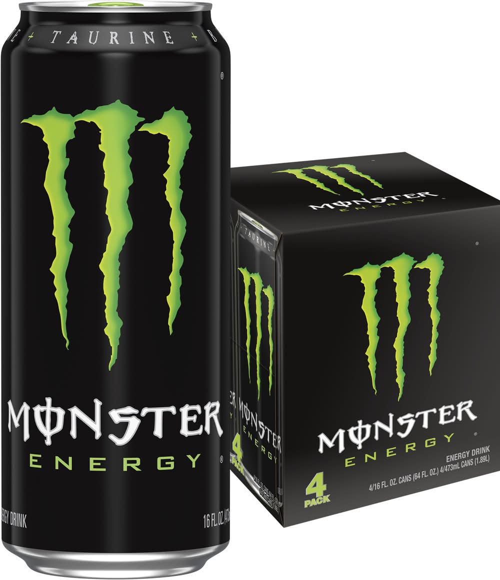 Monster Energy Energy Drink (4 x 16 fl oz)