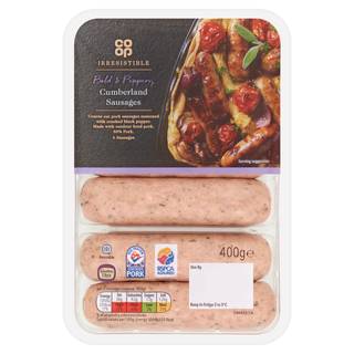 Co-op Irresistible 6 Cumberland Sausages 400g