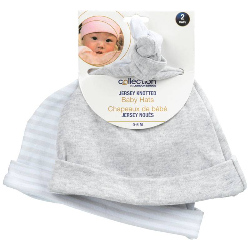 Collection by London Drugs Baby Hats - 2 pk - Grey