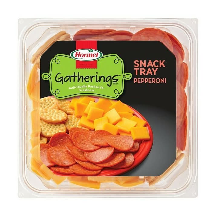 Hormel Pepperoni Cheddar Cheese & Crackers Snack Tray 14oz