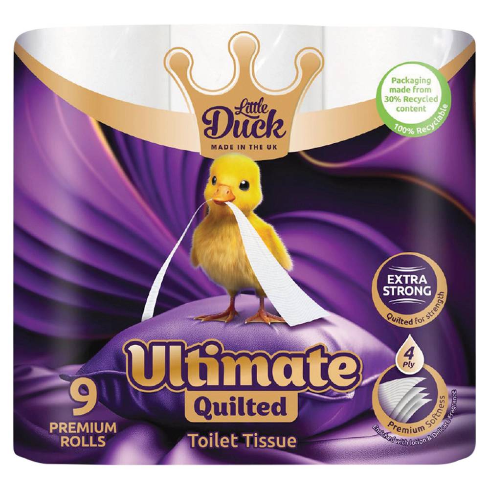 Little Duck 9 Roll Ultimate Quilted Toilet Tissue