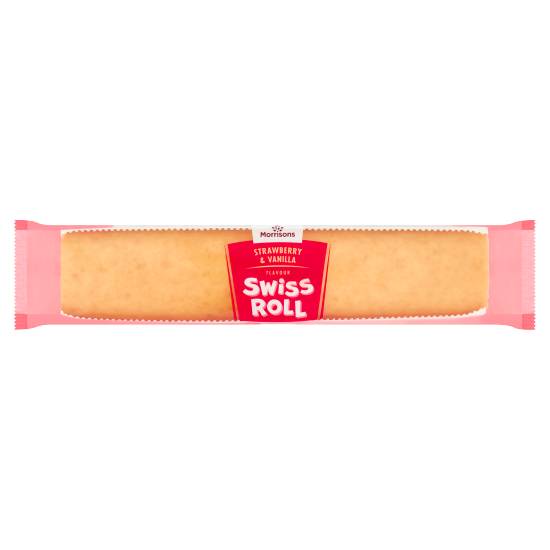 Morrisons Strawberry - Vanilla, Swiss Roll (421g)