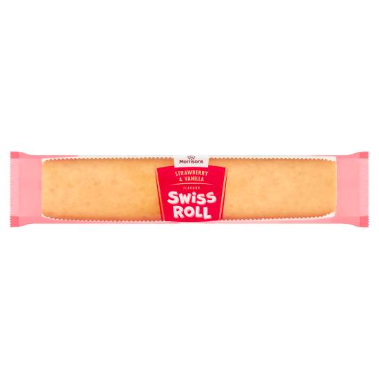 Morrisons Swiss Roll (strawberry - vanilla)