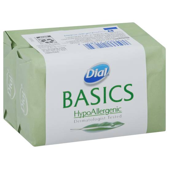 Dial Basics Hypoallergenic Soap Bars (2 ct)