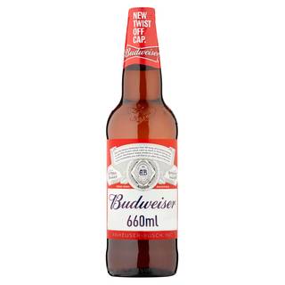 Budweiser Lager Beer Bottle 660ml