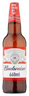 Budweiser Lager Beer Bottle 660ml