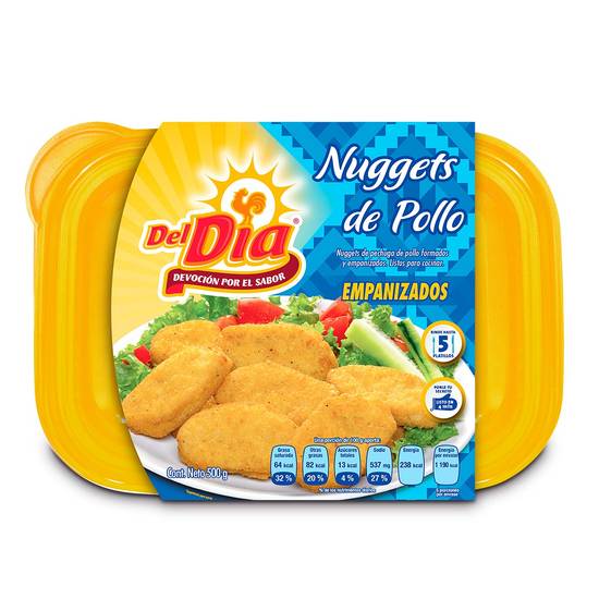 Del día nuggets de pollo (charola 500 g)