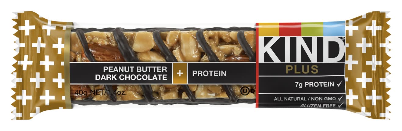 Kind Plus Peanut Butter Dark Chocolate Granola Bar 1.4 Oz Packet