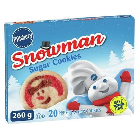 Pillsbury Ready To Bake! Snowman Sugar Cookies (260 g, 20 ct)