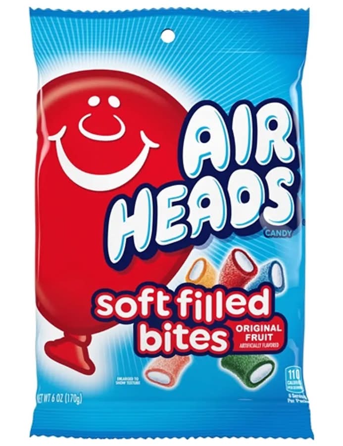 Air Heads Soft Filled Bites Candy