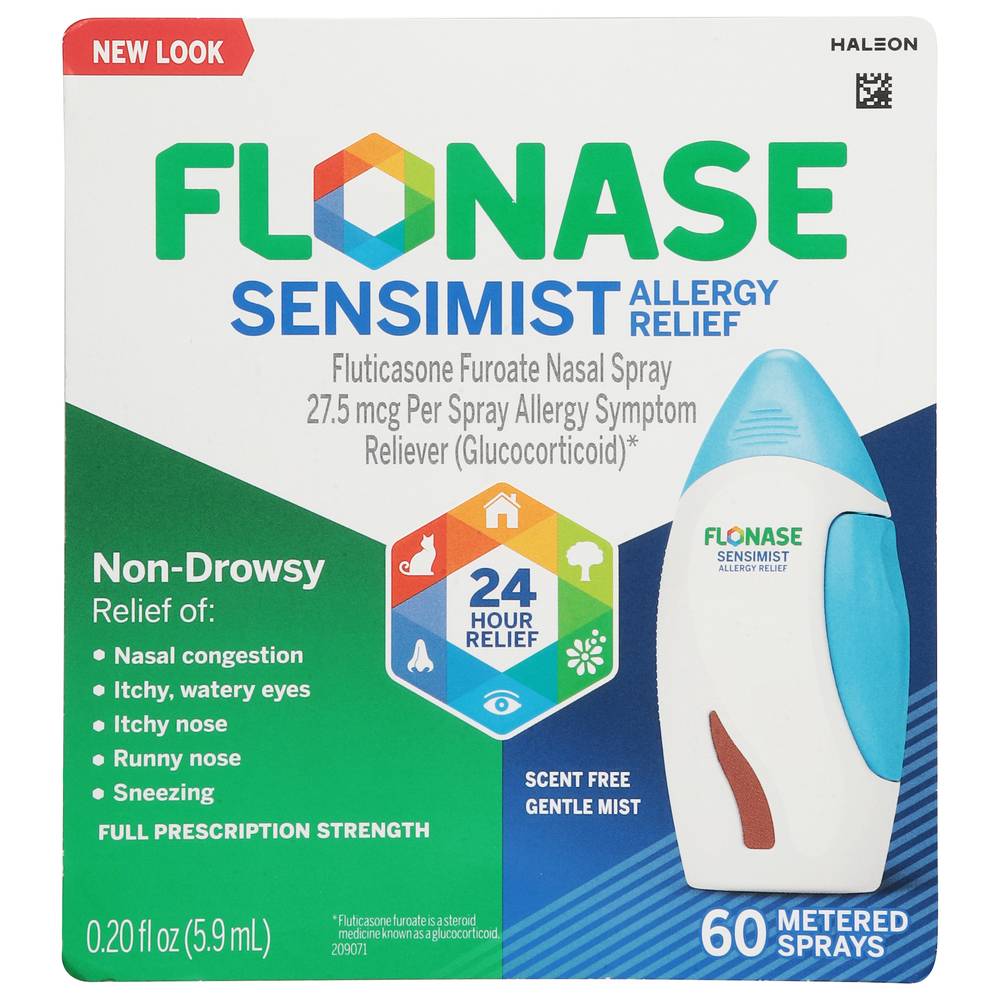 Flonase Allergy Relief Fluticasone Furoate Nasal Spray 27.5 Mcg