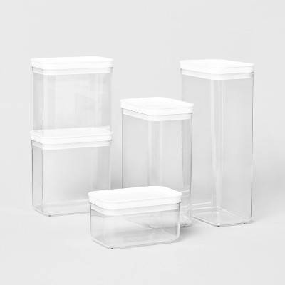 Brightroom Airtight Canister Set, White (5 ct)