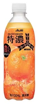 三ツ矢サイダー 20%オレンジ果汁入り飲料 - 特濃オレンジスカッシュ (500mL)