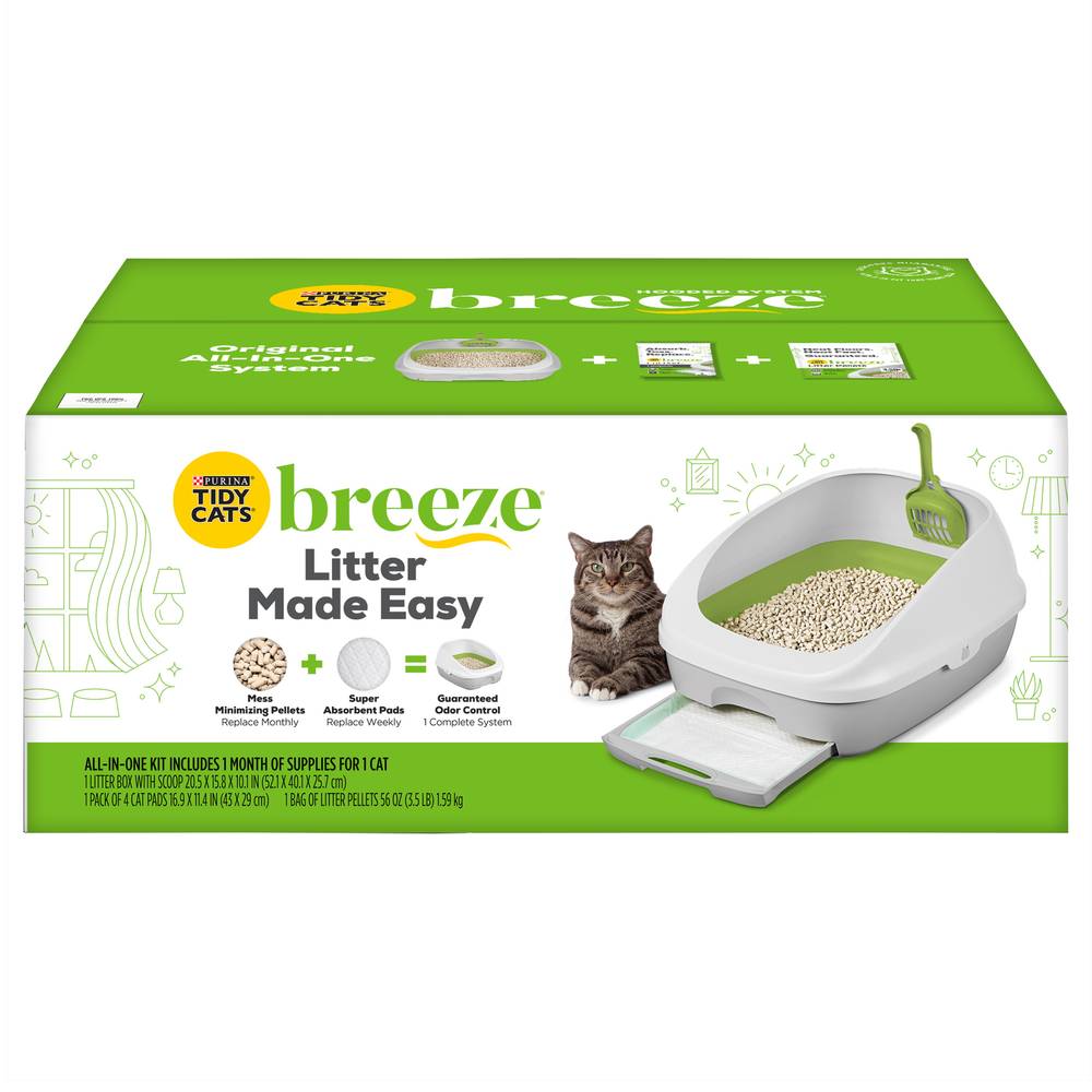 Tidy Cats Breeze System Starter Kit Cat Litter Box