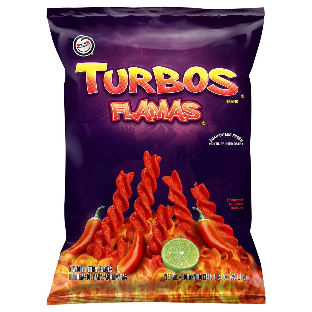 Turbos Corn Snacks, Flamas (8.25 oz)