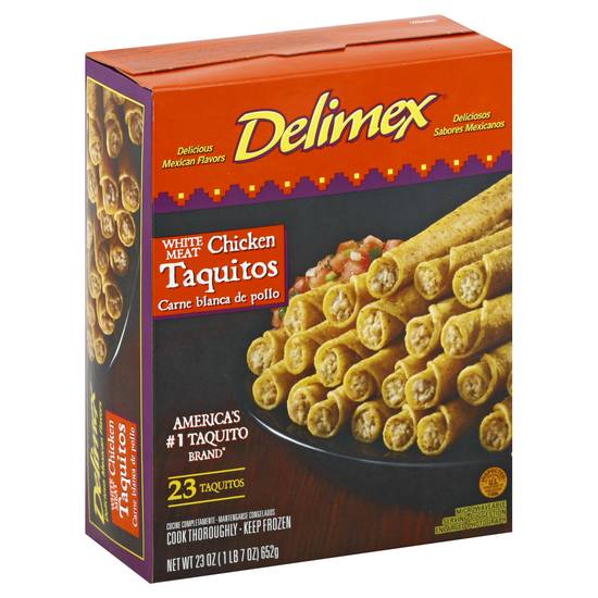 Delimex White Meat Chicken Taquitos, (23 ct)