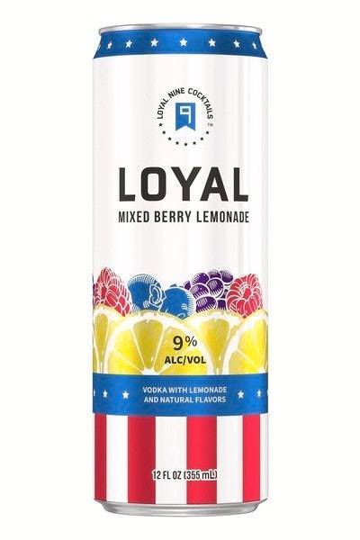Loyal 9 Mixed Berry Lemonade Vodka Cocktail (4x 12oz cans)