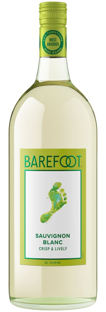 Barefoot Wine Crisp & Lively Sauvignon Blanc White Wine (1.5 L)