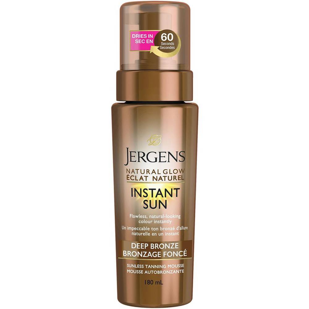 Jergens Natural Glow Instant Sunless Tanning Mousse (deep bronze)