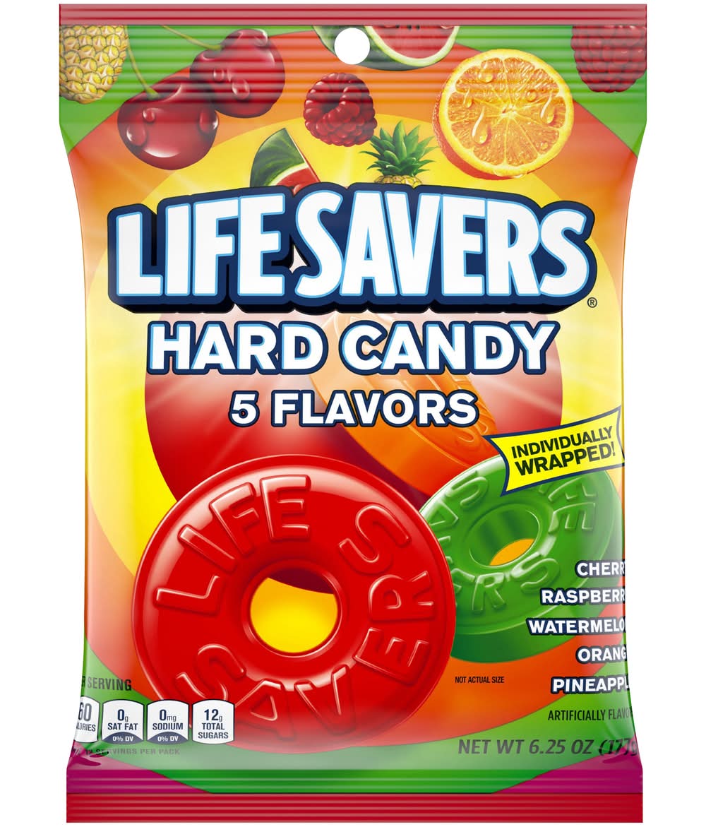 Life Savers Hard Candy, Cherry-Raspberry-Watermelon-Orange-Pineapple (6.25 oz)