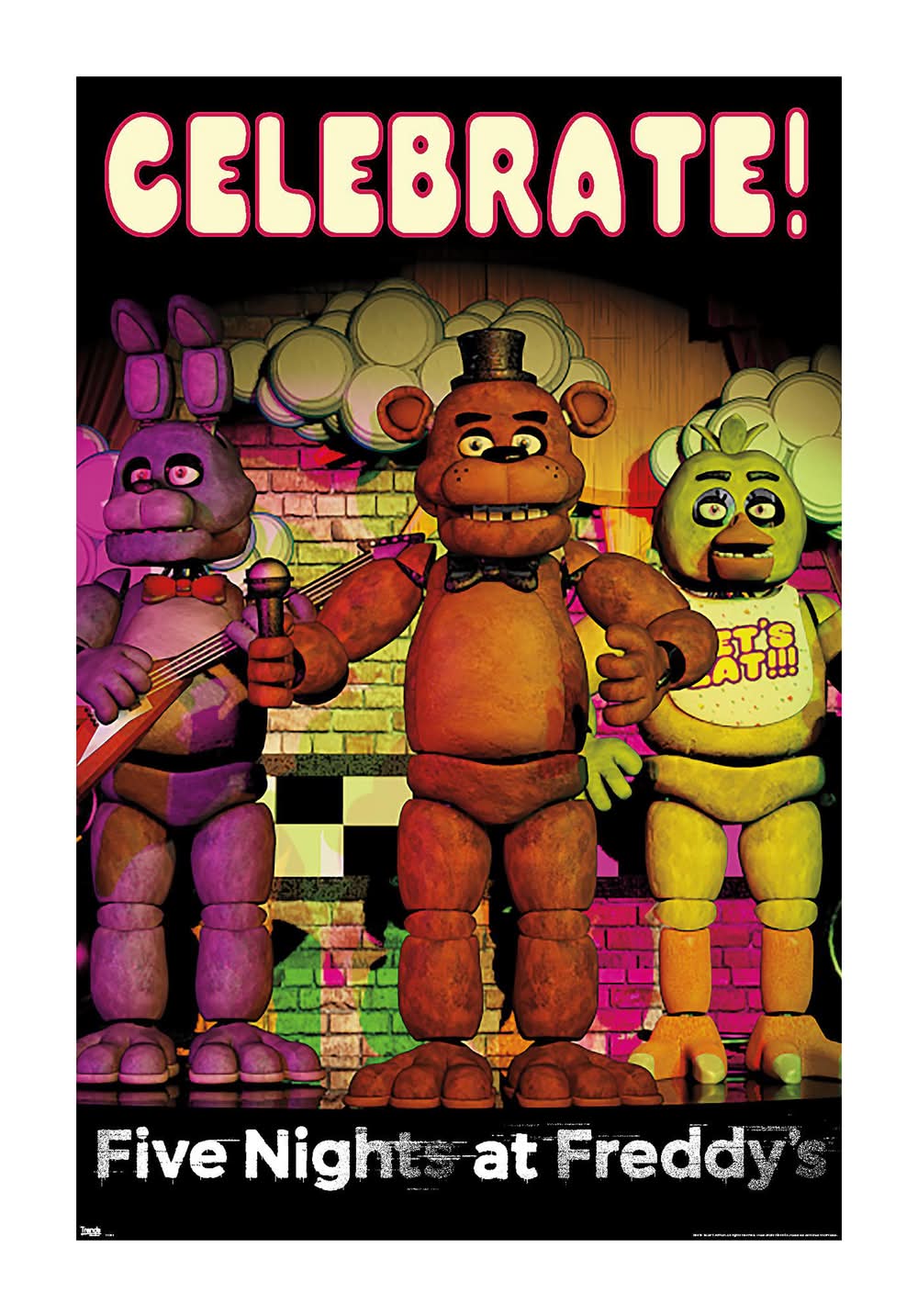 Five Nights at Freddy's™ Celebrate! Poster 24in x 34in
