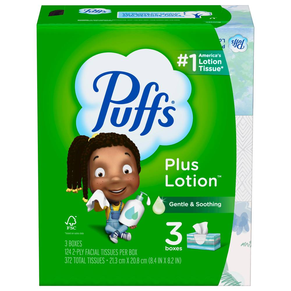 Puffs Lotion Facial Tissues