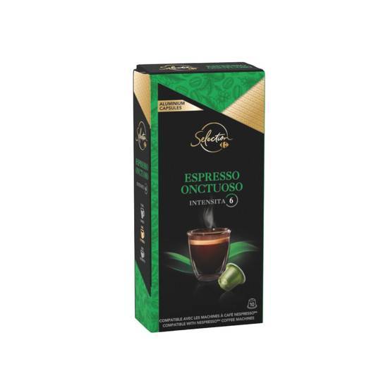 Carrefour Sélection - Café capsules espresso intensité 6 (52 g)